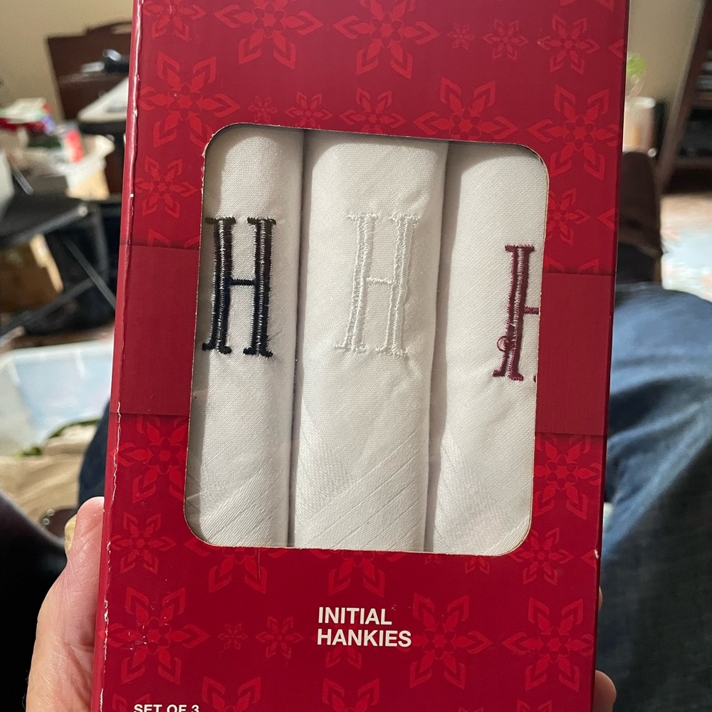 Set of 3 Monogrammed Hankies